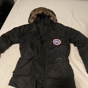 Canada Goose Black Parka with Fur Trim